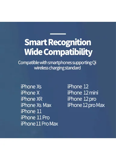 15W Cell Phone Magnetic Wireless Charger Round Qi Wireless Charging Dock