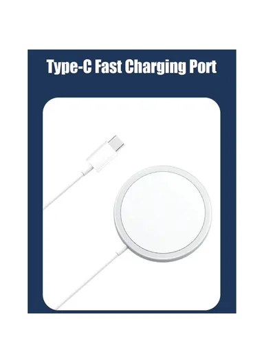 15W Cell Phone Magnetic Wireless Charger Round Qi Wireless Charging Dock