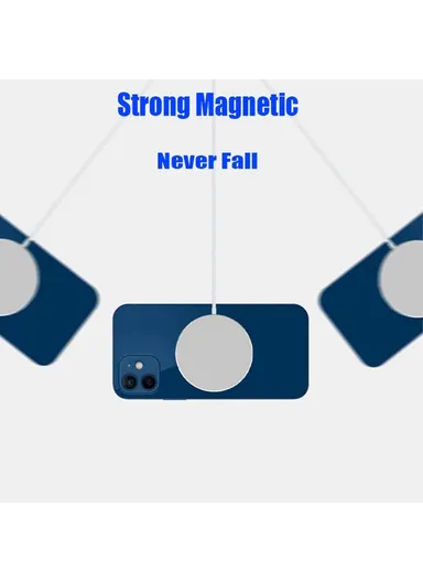 15W Cell Phone Magnetic Wireless Charger Round Qi Wireless Charging Dock