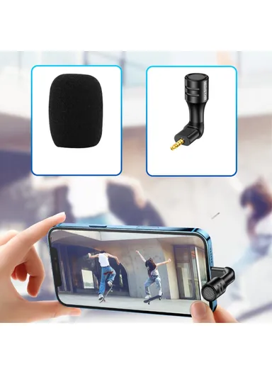 3.5mm Microphone Mini Mobile Phone Microphone Live Recording Interview Mic MD-3