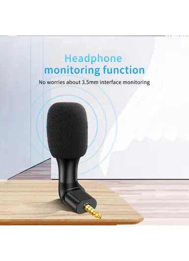 3.5mm Microphone Mini Mobile Phone Microphone Live Recording Interview Mic MD-3
