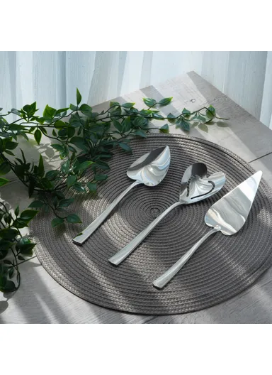 Canan Mirror Finish Service Spoon 3 / 236 mm  - Silver