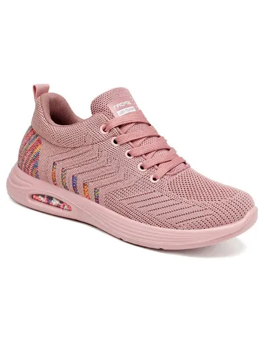 Pink Trendy Fashionable Casual Women's Mesh Shoes 