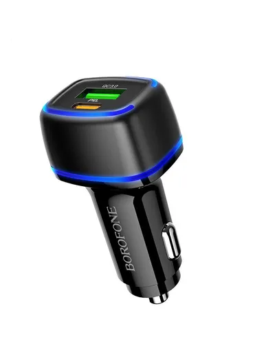 BZ14A QC 3.0 Dual Port PD20W Ambient Light In-Car Charger 