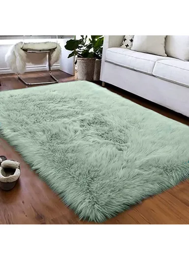 180x120cm Ultra Soft Acrylic Faux Sheepskin Fur Area Modern Shaggy Rug 