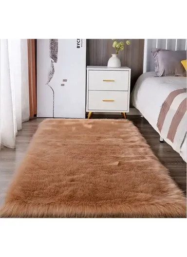 180x120cm Ultra Soft Acrylic Faux Sheepskin Fur Area Modern Shaggy Rug 