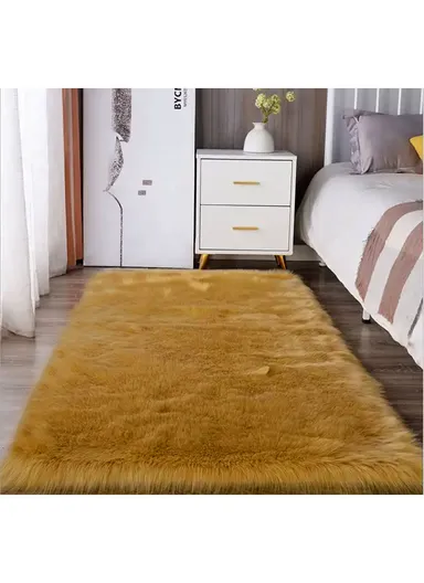 180x120cm Ultra Soft Acrylic Faux Sheepskin Fur Area Modern Shaggy Rug 