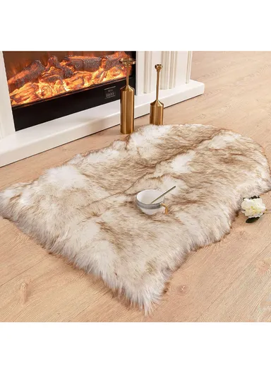 45x60cm Ultra Soft Acrylic Faux Sheepskin Fur Shaggy Rug  