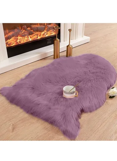 45x60cm Ultra Soft Acrylic Faux Sheepskin Fur Shaggy Rug  