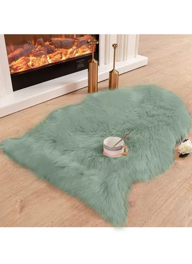 45x60cm Ultra Soft Acrylic Faux Sheepskin Fur Shaggy Rug  