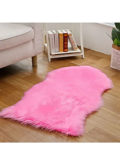 45x60cm Ultra Soft Acrylic Faux Sheepskin Fur Shaggy Rug  