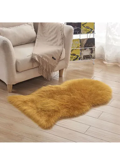 45x60cm Ultra Soft Acrylic Faux Sheepskin Fur Shaggy Rug  