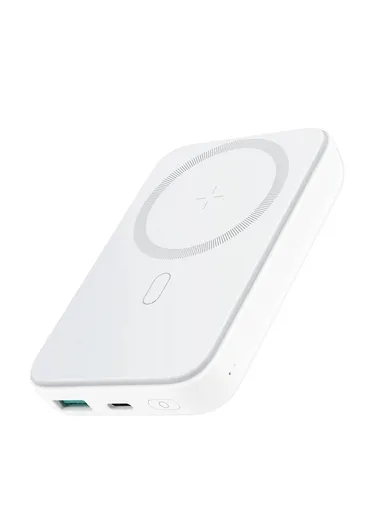 10000mAh PD20W Fast Charging Mini MagSafe Wireless Magnetic Power Bank JR-W020 - White