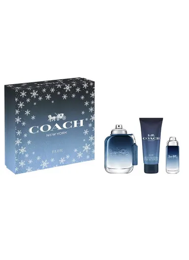 New York Blue Eau De Toilette Set For Men: 100ml Eau De Toilette + 15ml Travel Spray + 100ml Shower Gel