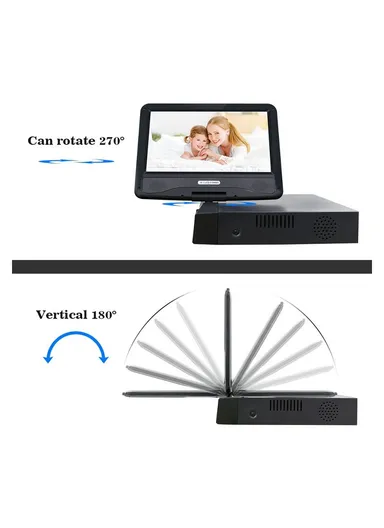 10.1" LCD Screen WiFi 8-Channel H.265 2.0MP WiFi NVR Kit With 8 Outdoor Waterproof 3.0MP Bullet Cameras XMEye