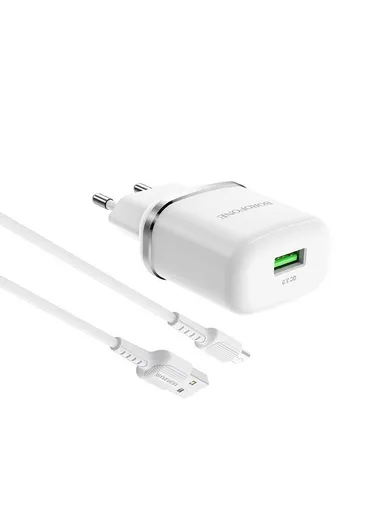 BA36A 18W Qualcomm 3.0 Quick Charger With Micro USB Cable