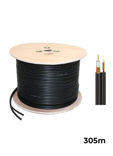 FSK Coaxial Cable RG-59 + 2C 305m