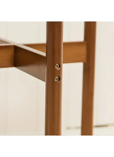 Bamboo Wood Indoor Plant Flower Stand (L28 x W28 x H33)cm - S