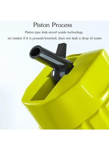 650ML BPA-Free Washable Sports Water Bottle With Leakproof Lid RR10 - Yellow