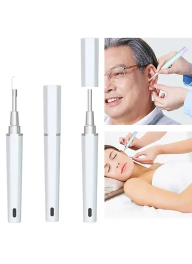 350mAh 5.0MP USB Rechargeable Endoscope Earwax Remover With Multiple Earspoons Y99 - White