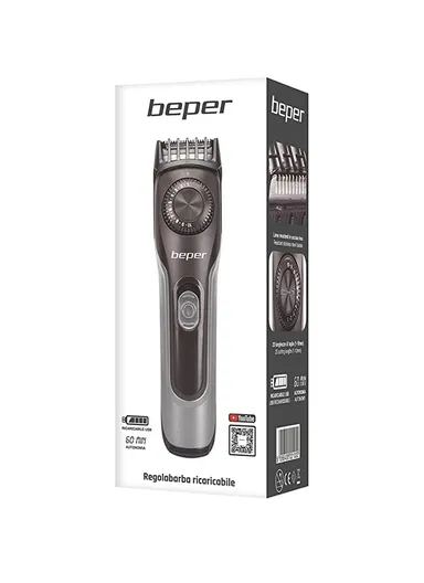  1000mAh Rechargeable Beard Trimmer With Stainless Steel Blades