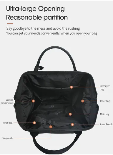 Women Baby Casual Diaper Backpack T-B3184 (W25 x D16 x H38)cm