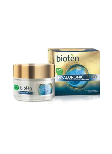 50ml Hyaluronic Gold Night Cream With Hyaluronic Booster &amp; Golden Proteins 