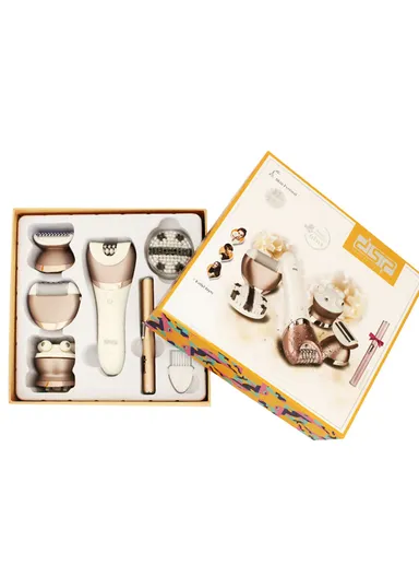 1400 mAh Rechargeable Multi-Functional Women Hair Epilator E-70019 -  Purple