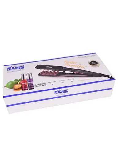 58W Digital Display Hair Fluffer &amp; Straightener Adjustable Heats With Two Bottles of Nut Oil 10244A