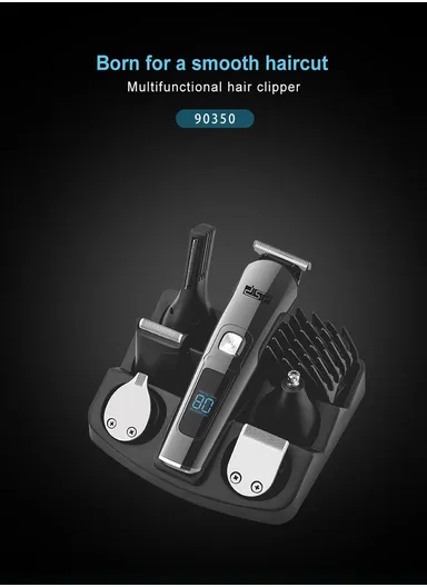 5W 11-In-1 Rechargeable Multi-Functional Digital Display All Over Body Hair Trimmer With 2 Speeds 90350