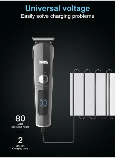 5W 11-In-1 Rechargeable Multi-Functional Digital Display All Over Body Hair Trimmer With 2 Speeds 90350