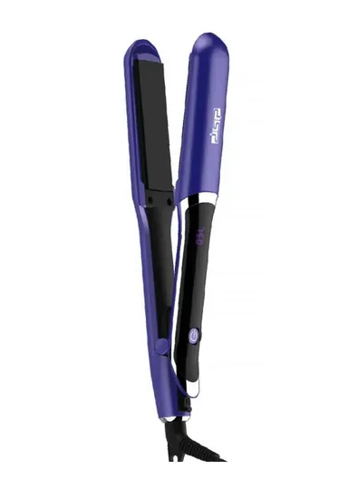 50W Professional Hair Straightener with LED Display &amp; Adjustable Temperature 10083- Blue