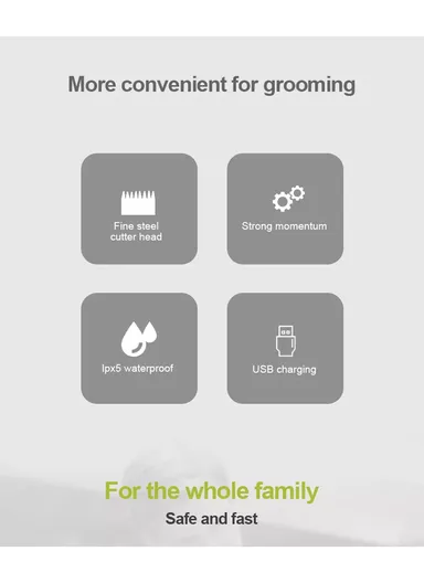 5W 7000rpm 14-In-1 Waterproof Rechargeable Professional Multi-Purpose Hair Trimmer Kit 90346