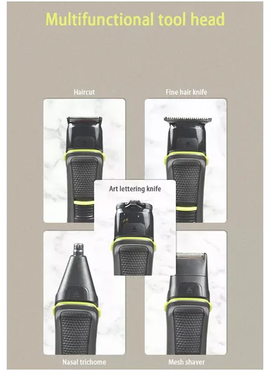 5W 7000rpm 14-In-1 Waterproof Rechargeable Professional Multi-Purpose Hair Trimmer Kit 90346
