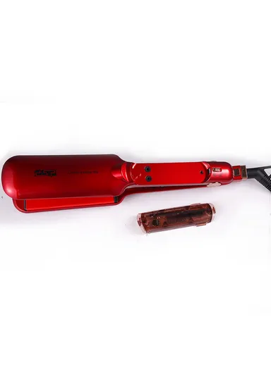 80W Professional Hair Straightener With LED Display &amp; Adjustable Temperature 10242 - Red