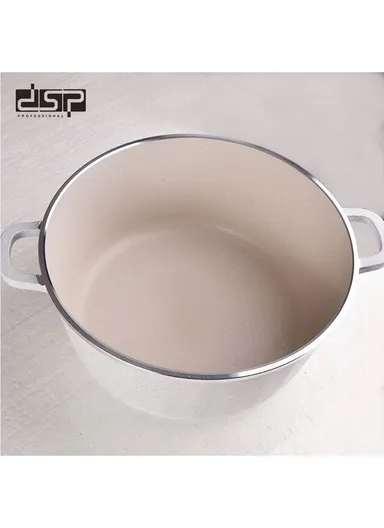 9 PCS 20/24/28/32cm Non-Stick Toughened Casserole Set With 28cm Pot &amp; Glass Lids CA001-S01 - Beige