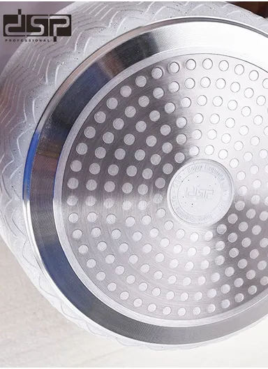 9 PCS 20/24/28/32cm Non-Stick Toughened Casserole Set With 28cm Pot &amp; Glass Lids CA001-S01 - Beige