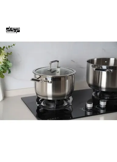 7 PCS 24/28CM CASSEROLE + 16CM SAUCE PAN + 28CM FRY PAN Stainless Steel Multi-Cookware Set CS002-S01