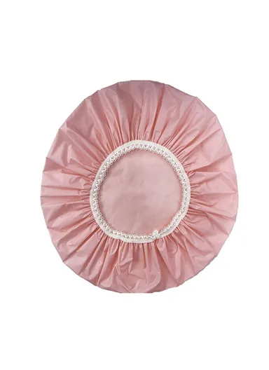Waterproof Elastic Bathing Shower Cap - Pink