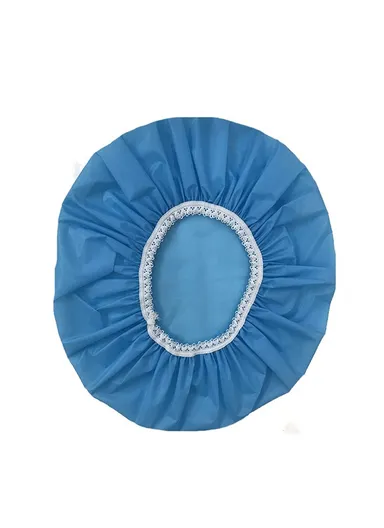 Waterproof Elastic Bathing Shower Cap - Sky Blue