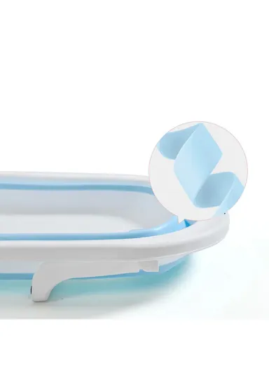 Water Temperature Display Foldable Baby Bath Tub - Pink