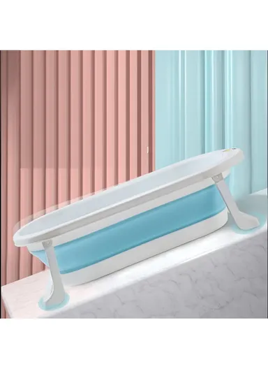 Water Temperature Display Foldable Baby Bath Tub - Pink