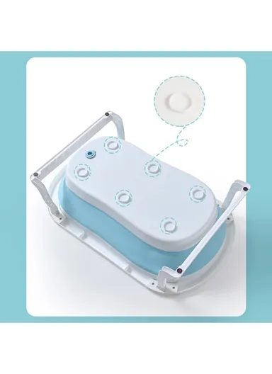 Water Temperature Display Foldable Baby Bath Tub - Pink