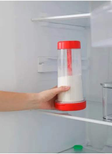 Semi-Automatic Hand-Held Plastic Rotating Flour Sifter