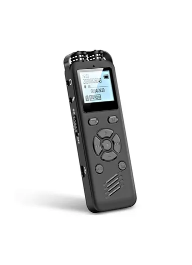 Tecnolux 0.47 Inch Voice Recorder Digital 2 Microphones Rechargeable Audio Sound Dictaphone