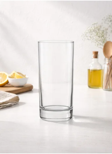 285ML 6Pcs High-Quality Round Glass Cup Set (D6 x H13.5)cm - Transaparent