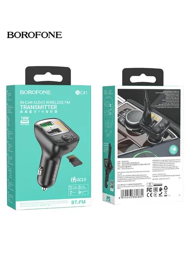 18W In-Car Audio Wireless FM Transmitter BC41
