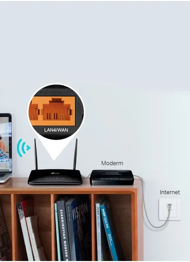 300Mbps 2 Antenna Wireless N 4G LTE Router TL-MR6400