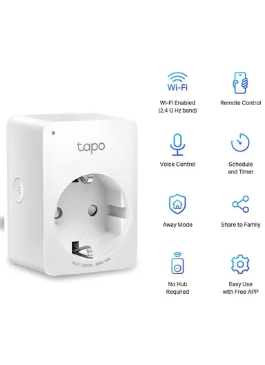 2990W Mini Smart Wi-Fi Socket Tapo P100
