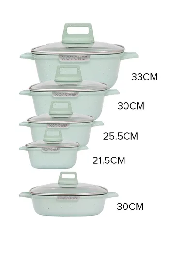 10 Pcs Die-Cast Granite Cookware Set